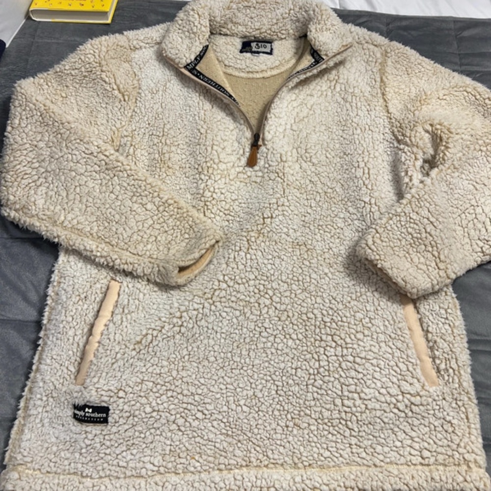 Sherpa fleece pullover